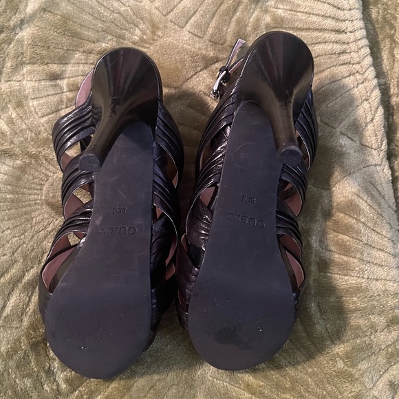 Guess Black Strappy Platform Heels - Picture 5 of 5